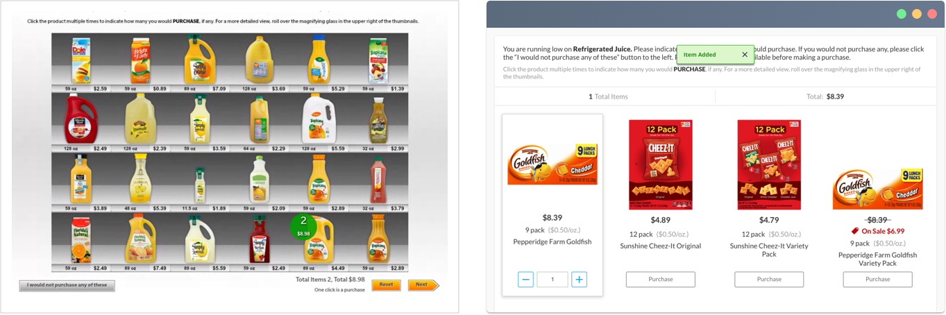 Line and Price Optimizer before & after comparison